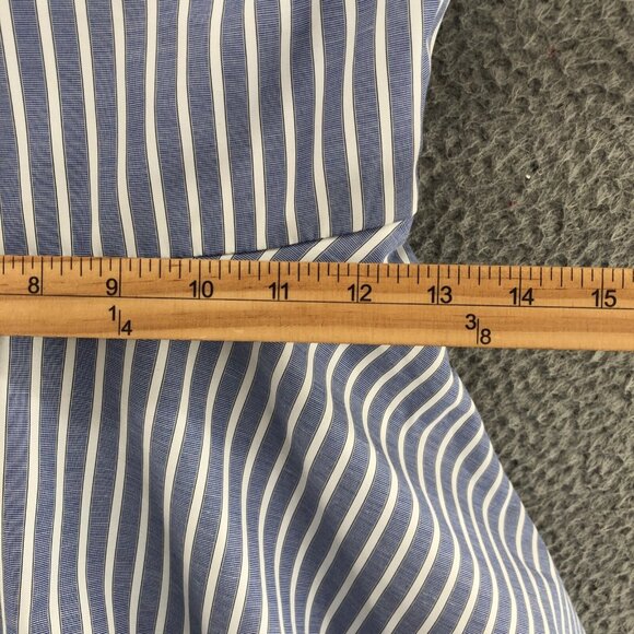 Jodi Kristopher Dress Womens 3 Blue Stripe Mini Fit & Flare Full Floral Applique - Picture 9 of 12